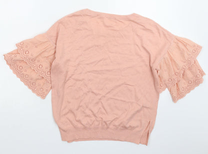 TU Womens Pink  Knit Pullover Jumper Size 12