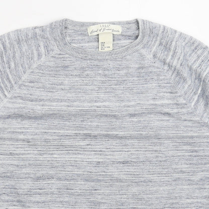 H&M Mens Blue  Knit Pullover Jumper Size M