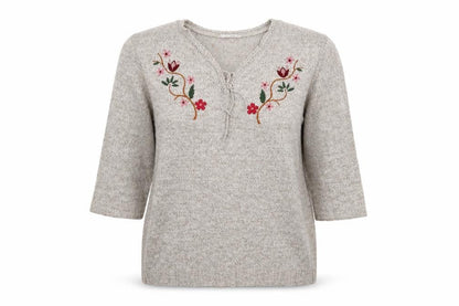 Womens UK Size L Damart Grey Pullover Jumper