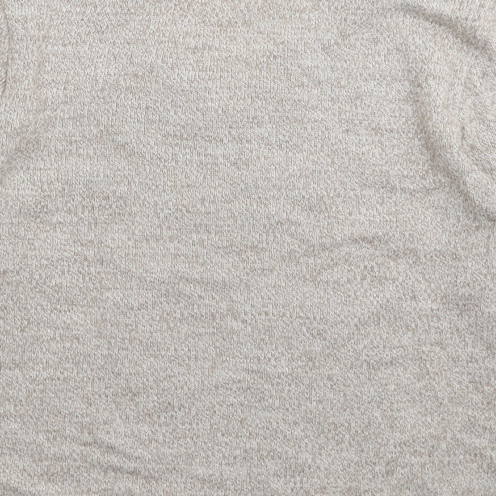 Damart Womens Grey Floral Knit Pullover Jumper Size L