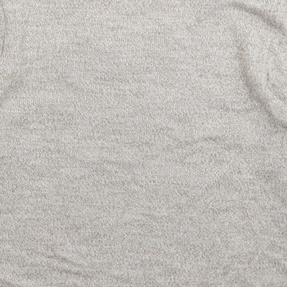 Damart Womens Grey Floral Knit Pullover Jumper Size L