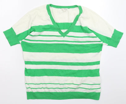 Gap Womens Multicoloured Striped Knit Pullover Jumper Size M