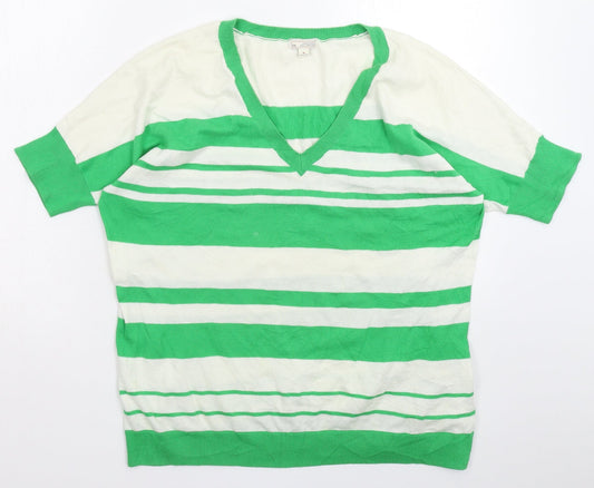 Gap Womens Multicoloured Striped Knit Pullover Jumper Size M
