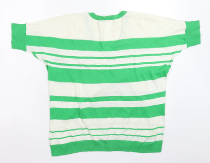 Gap Womens Multicoloured Striped Knit Pullover Jumper Size M