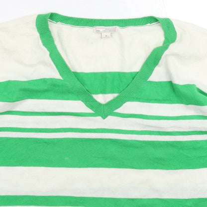 Gap Womens Multicoloured Striped Knit Pullover Jumper Size M