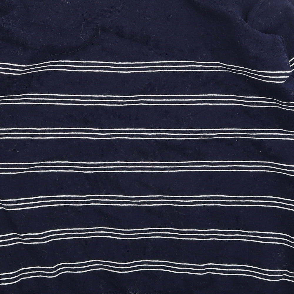 EWM Womens Blue Striped Knit Pullover Jumper Size 20