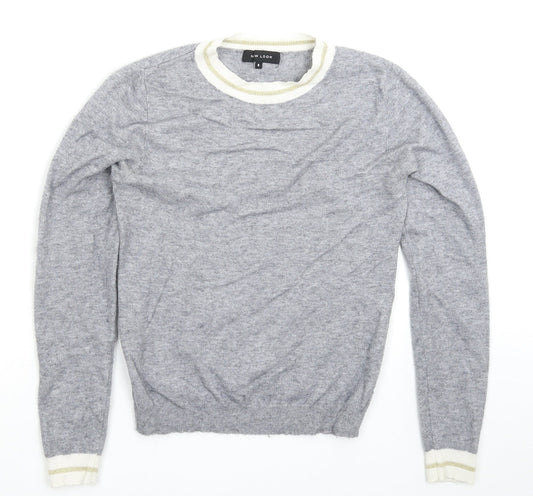 Womens UK Size 8 New Look Grey Pullover Jumper