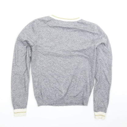 Womens UK Size 8 New Look Grey Pullover Jumper