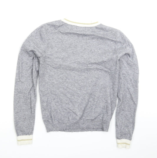 Womens UK Size 8 New Look Grey Pullover Jumper