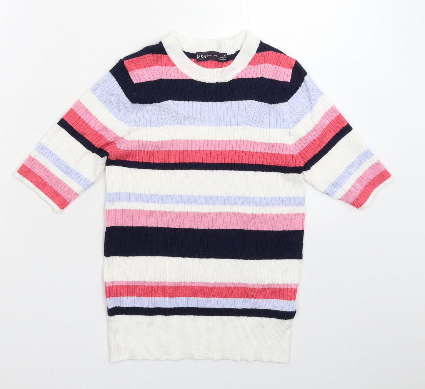 Womens UK Size 10 Marks and Spencer Multicoloured Pullover Jumper