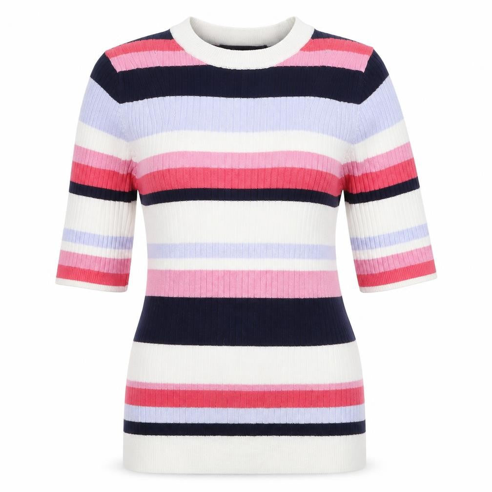 Marks & Spencer Womens Multicoloured Striped Knit Pullover Jumper Size 10