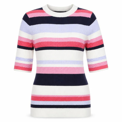 Marks & Spencer Womens Multicoloured Striped Knit Pullover Jumper Size 10