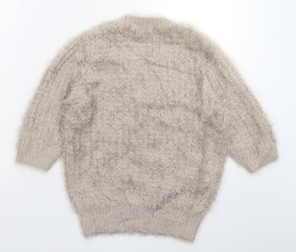 Darling Womens Grey  Knit Pullover Jumper Size 10