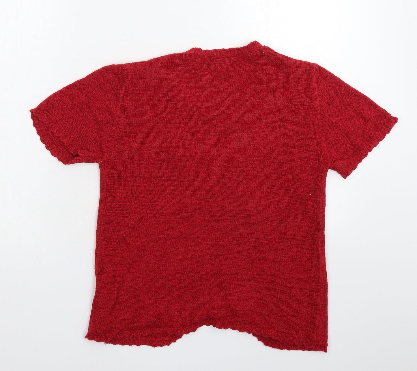 Womens UK Size S BM Red Pullover Jumper