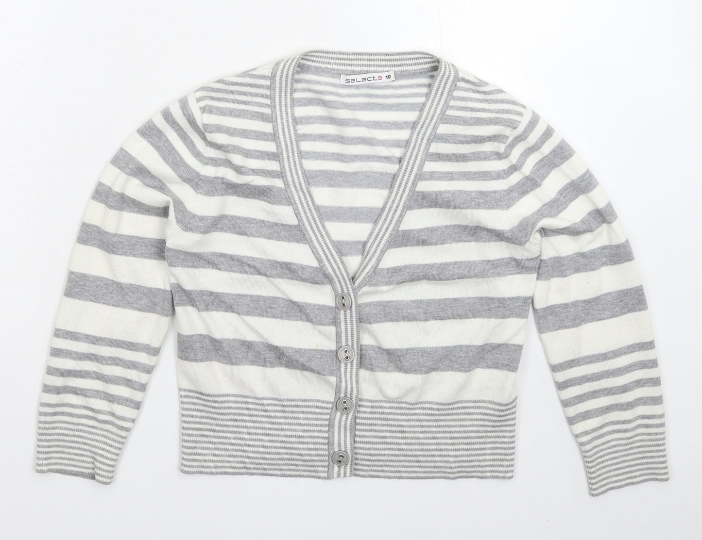 Womens UK Size 10 Select Grey Cardigan Jumper