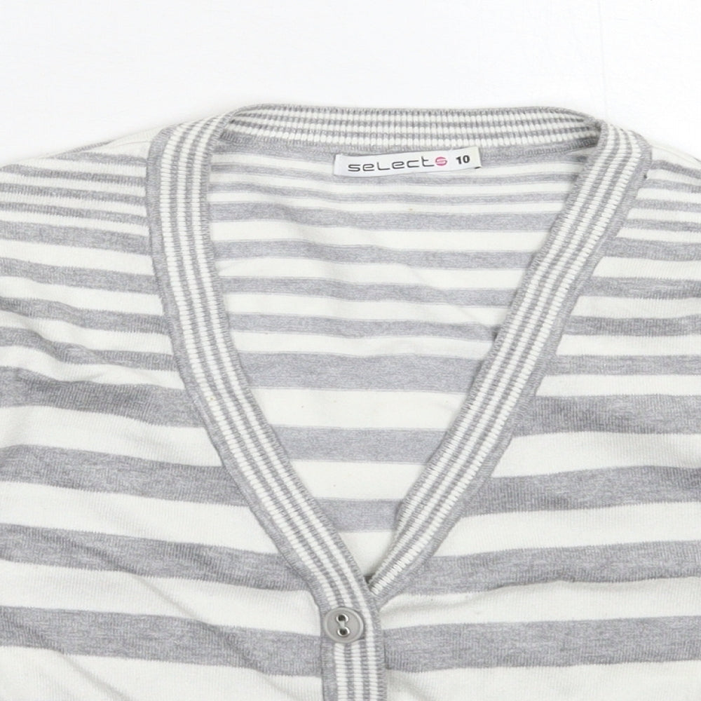 Womens UK Size 10 Select Grey Cardigan Jumper