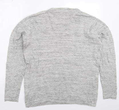 Frederik Anderson Womens Grey  Knit Pullover Jumper Size XL