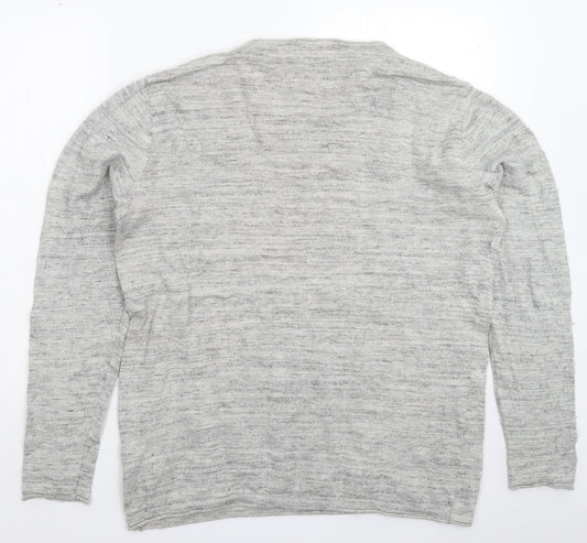 Frederik Anderson Womens Grey  Knit Pullover Jumper Size XL
