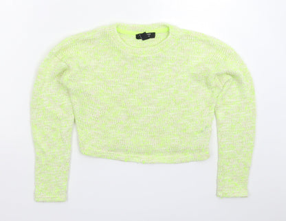 New Look Girls Green  Knit Pullover Jumper Size 12-13 Years