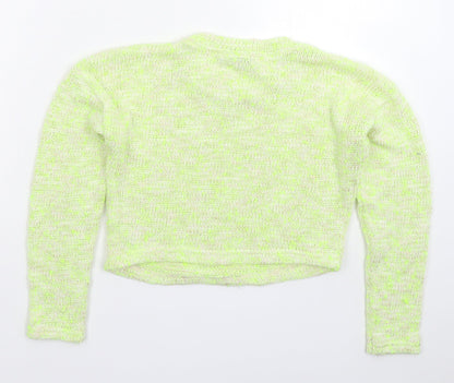 New Look Girls Green  Knit Pullover Jumper Size 12-13 Years