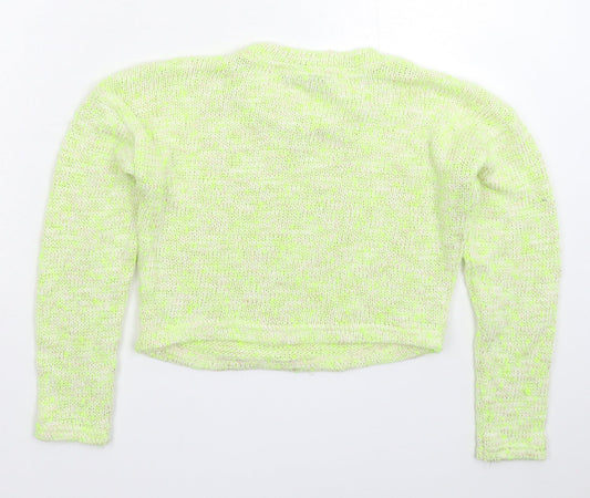 New Look Girls Green  Knit Pullover Jumper Size 12-13 Years