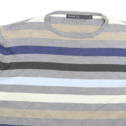 Parkes Womens Multicoloured Striped Knit Pullover Jumper Size M