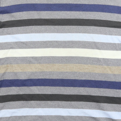 Parkes Womens Multicoloured Striped Knit Pullover Jumper Size M