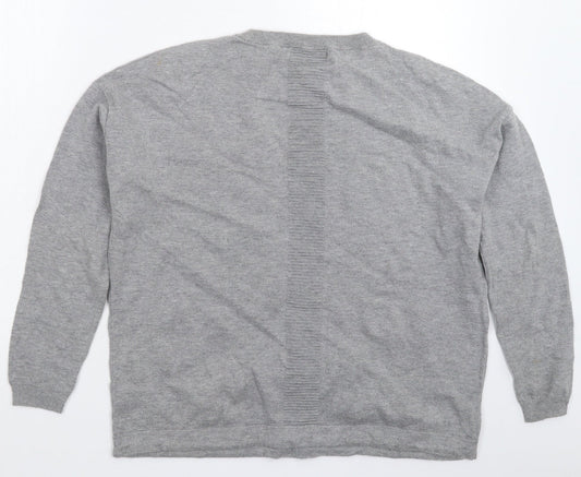 Womens UK Size 12 NEXT Grey Pullover Jumper