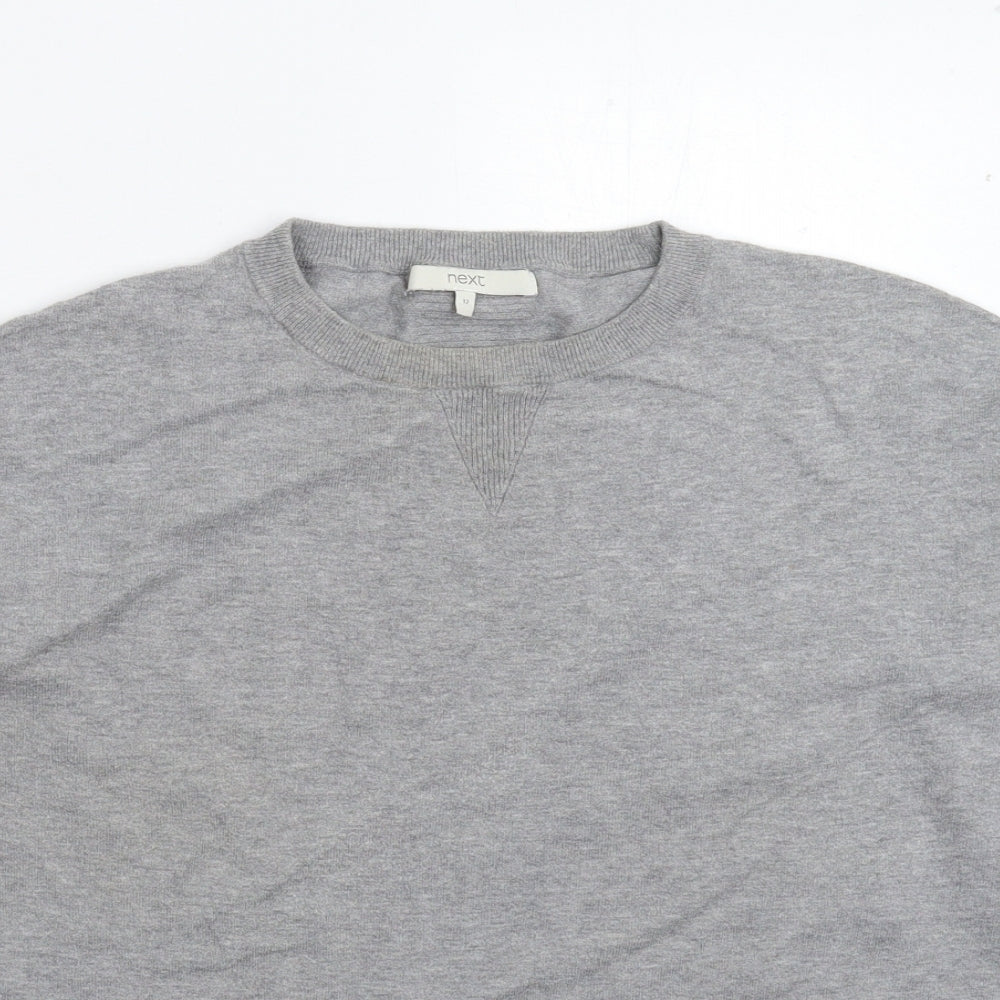 Womens UK Size 12 NEXT Grey Pullover Jumper