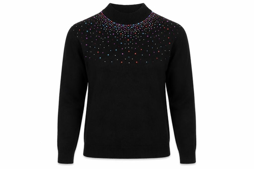Womens UK Size 10 Peacocks Black Pullover Jumper