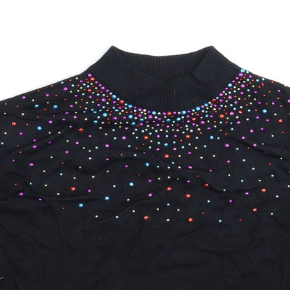 Womens UK Size 10 Peacocks Black Pullover Jumper