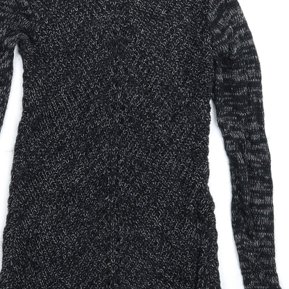 H&M Girls Black  Knit Pullover Jumper Size 9-10 Years