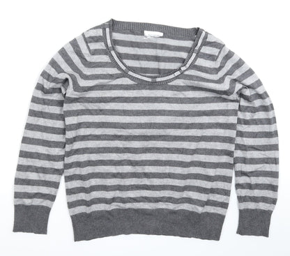 Womens UK Size 14 Preworn Grey Pullover Jumper