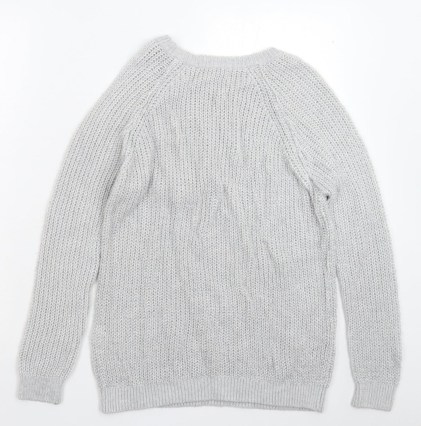 Womens UK Size 10 NEXT Grey Pullover Jumper