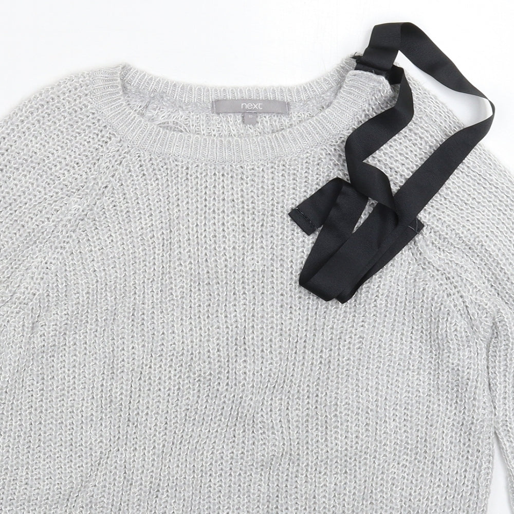 Womens UK Size 10 NEXT Grey Pullover Jumper