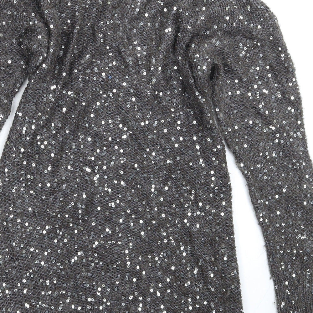 Womens UK Size 10 Marks and Spencer Grey Pullover Jumper