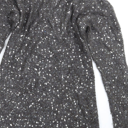 Womens UK Size 10 Marks and Spencer Grey Pullover Jumper