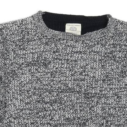 Kuegou Womens Grey  Knit Pullover Jumper Size L