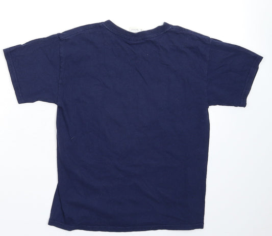 Gildan Boys Blue   Basic T-Shirt Size M