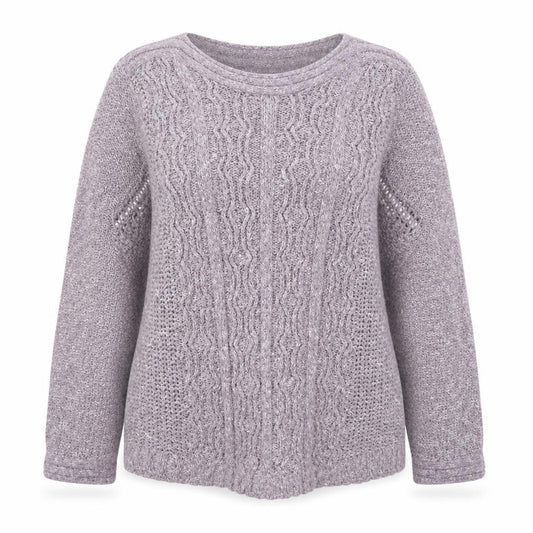 Bonmarché Womens Grey Knit Pullover Jumper Size L