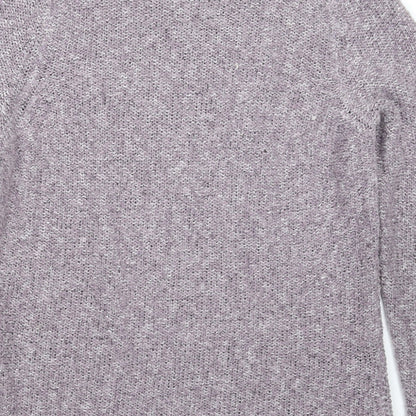 BM Womens Grey  Knit Pullover Jumper Size L