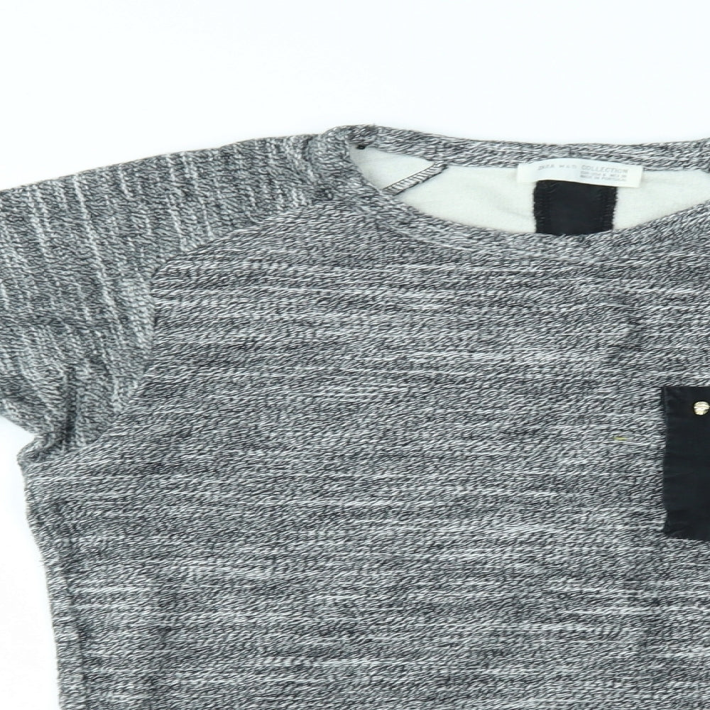 Womens UK Size S Zara Grey Pullover Jumper