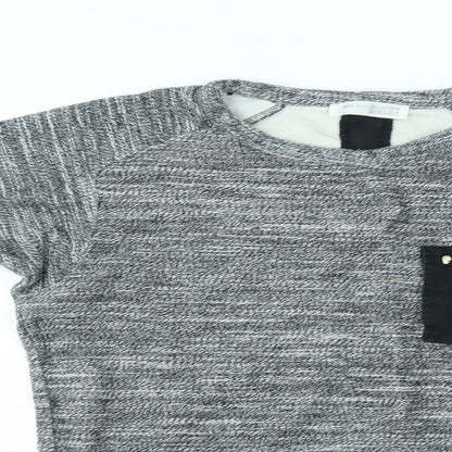 Womens UK Size S Zara Grey Pullover Jumper