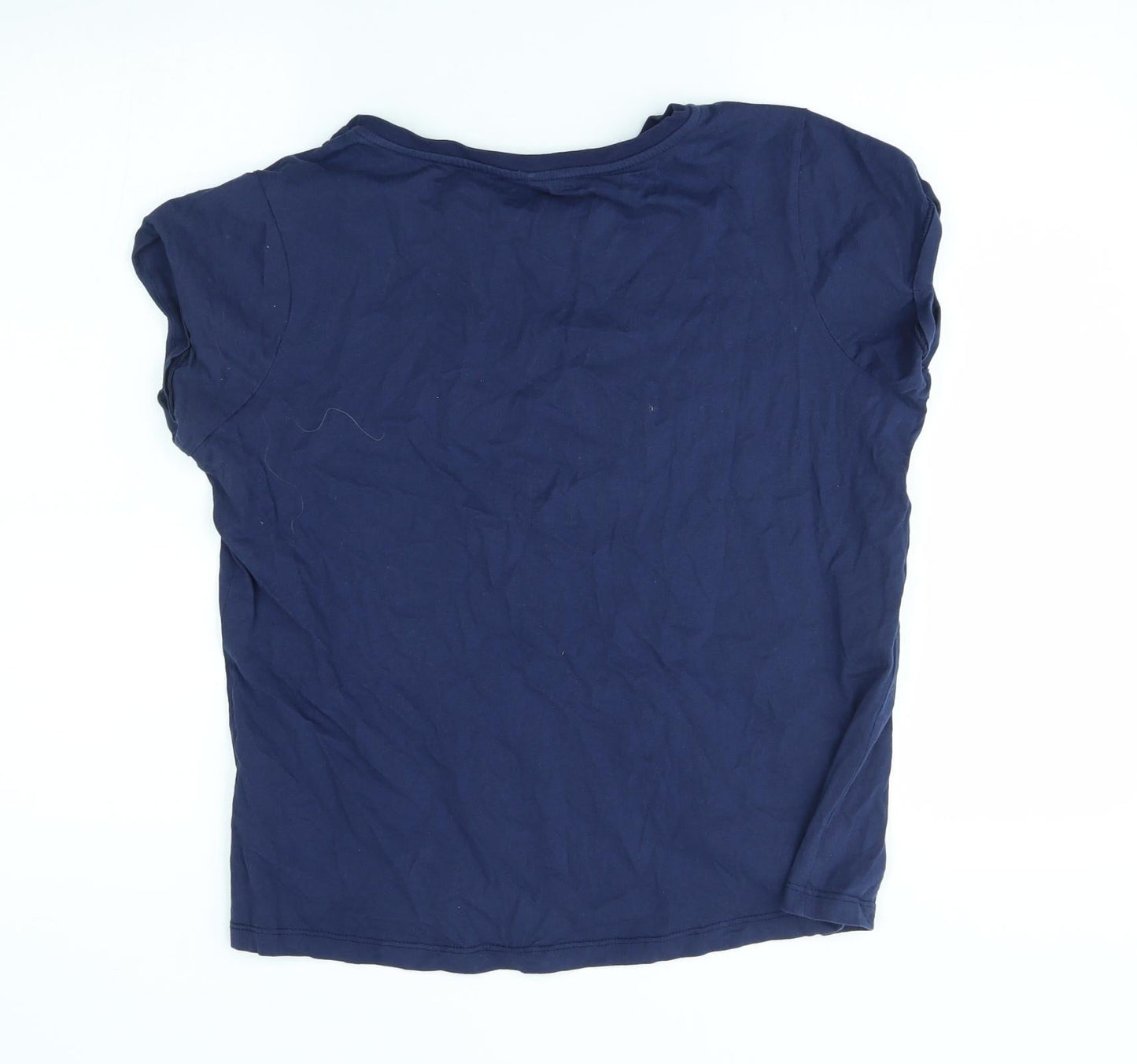 George Womens Blue   Basic T-Shirt Size 12  - naughty is the new nice, christmas