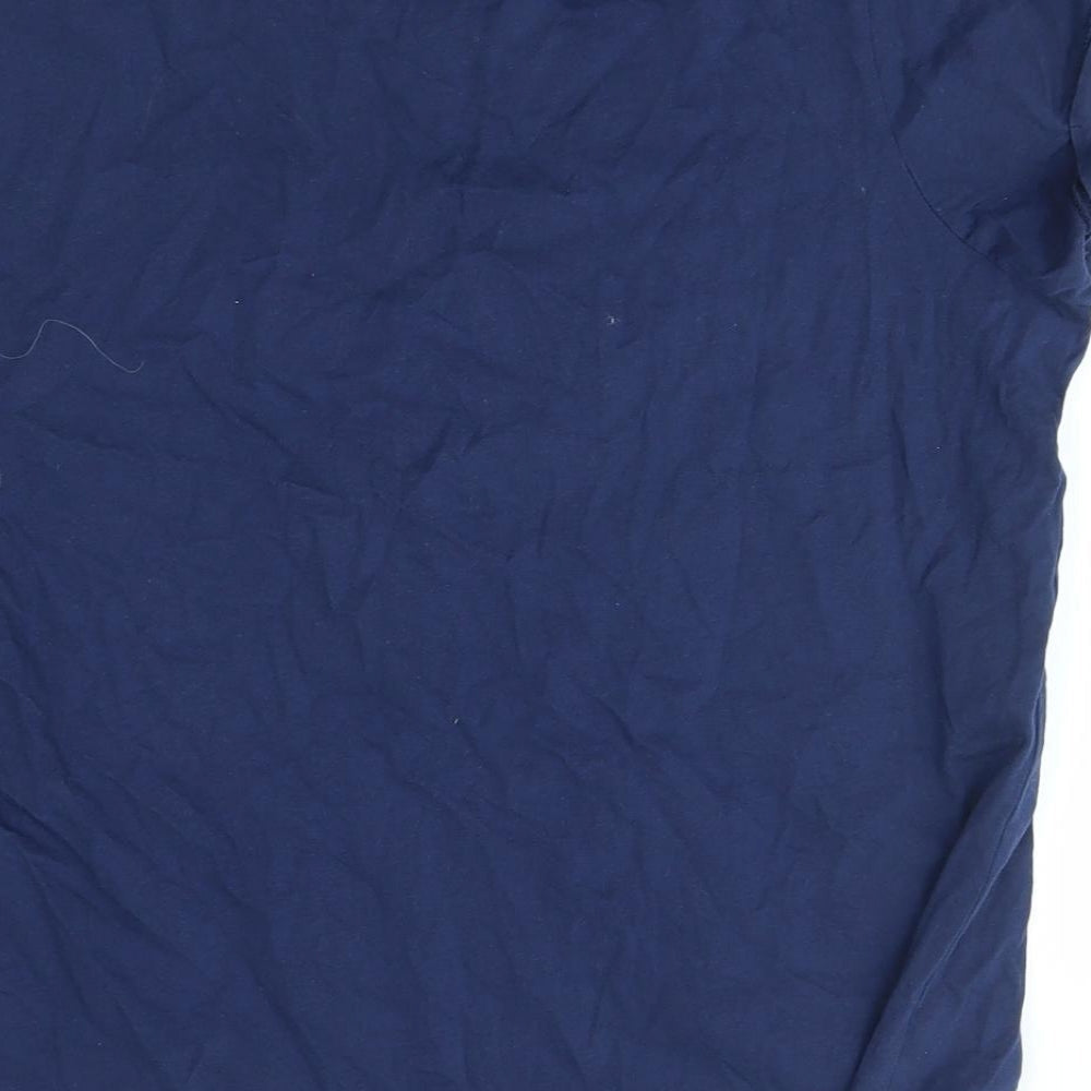 George Womens Blue   Basic T-Shirt Size 12  - naughty is the new nice, christmas