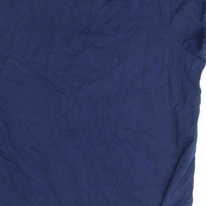 George Womens Blue   Basic T-Shirt Size 12  - naughty is the new nice, christmas