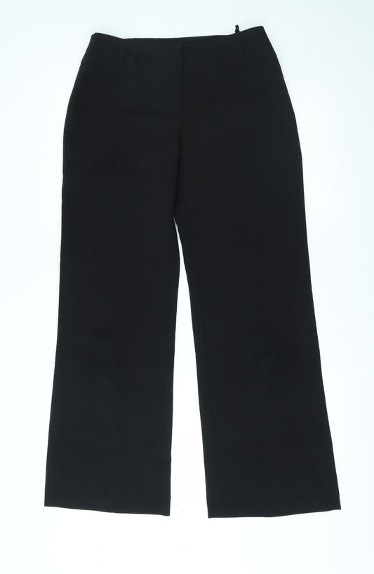 New Look Womens Black   Trousers  Size 10 L28 in