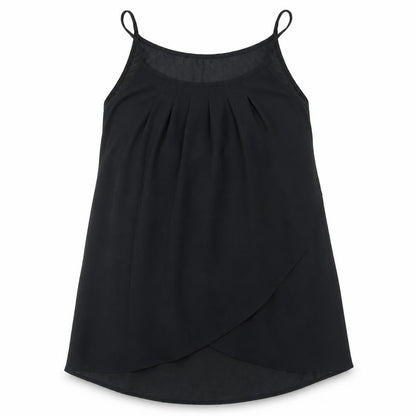 Womens UK Size L Preworn Black Basic Tank