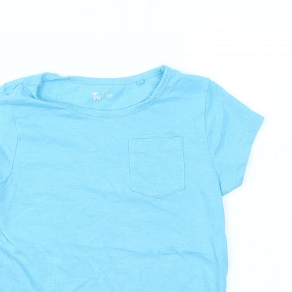 TU Boys Blue   Basic T-Shirt Size 9 Years