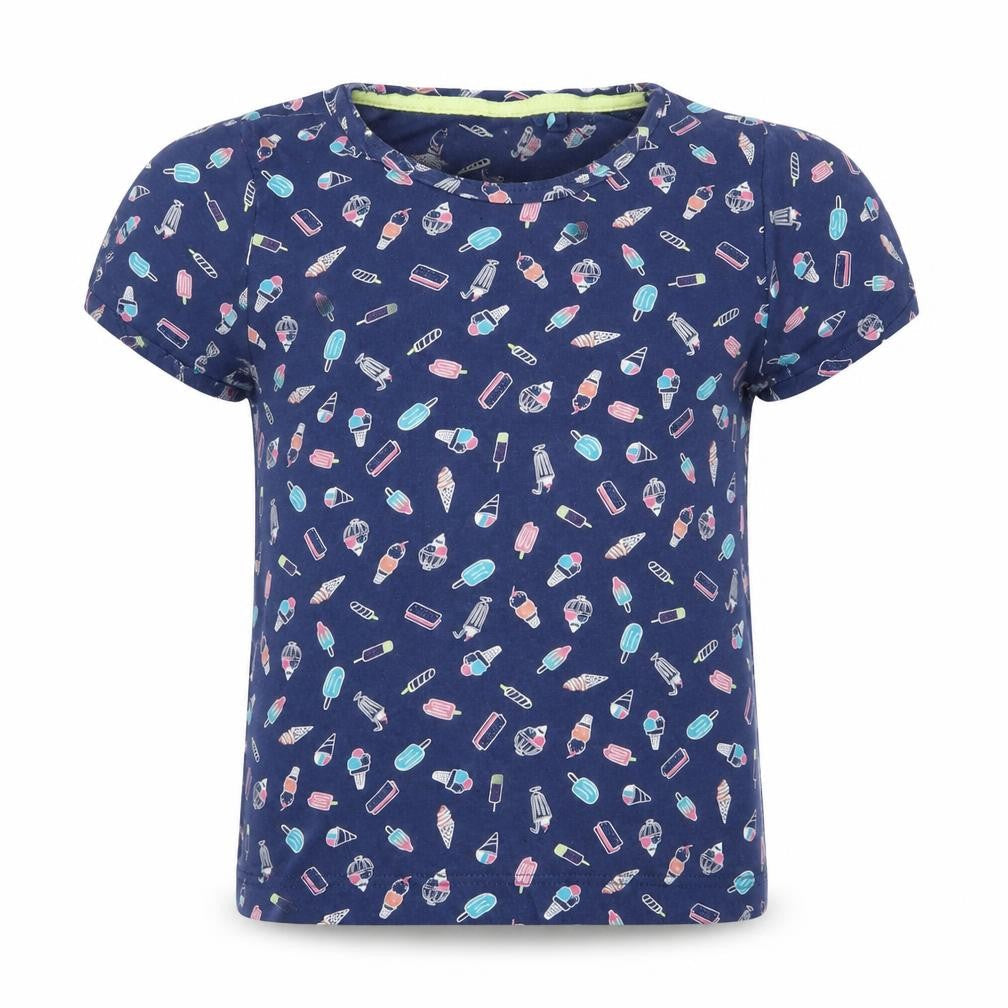 hulabaloo Girls Blue    Pyjama Top Size 9-10 Years  - ice cream